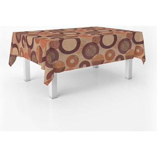 ECOMMERC3 Nappe en Toile cirée rectangulaire Taille 100x140 cm - Style, durabilité et Facile d'entretien pour Votre Table - Nappe en Toile cirée Anti-Taches...