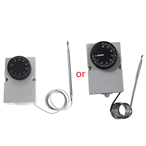 Industrial Grade Thermostat Controller Temperature Capillary Thermostat Box AC220V Measure 0-40?