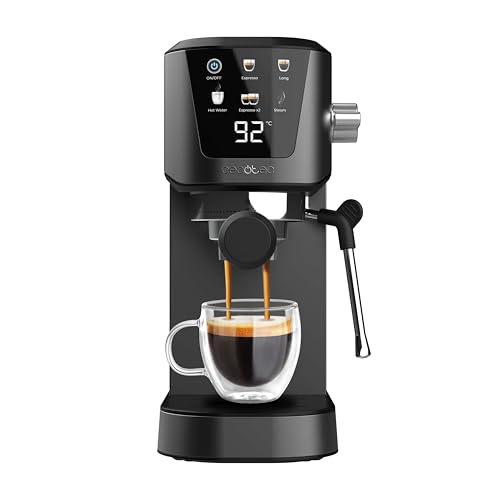 Cecotec Cafetera Express para Espresso y Cappuccino Power Espresso 20 Touch. 1350W, 20 Bares, Pantalla Táctil, Vaporizador, Depósito Agua 1L, Thermoblock, Calientatazas, Bandeja Goteo, Accesorios Cecotec Cafetera Express para Espresso y Cappuccino Power Espresso 20 Touch. 1350W, 20 Bares, Pantalla Táctil, Vaporizador, Depósito Agua 1L, Thermoblock, Calientatazas, Bandeja Goteo, Accesorios