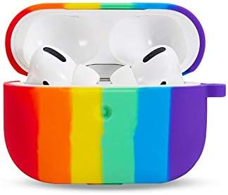 Amial Europe - Cover Arcobaleno in Silicone Case Compatibile con AirPods 3  \u0026 2 \u0026 1 \u0026 PRO [Extra Protezione] [Custodia con Moschettone] (AirPods PRO) :  Amazon.it: Elettronica
