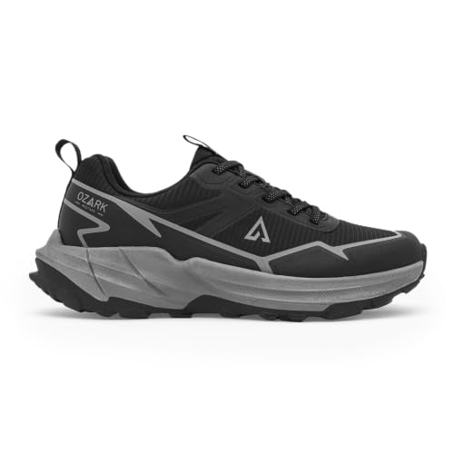 Image of Red Tape Ozark Green & Black Trekking Shoes for Men | High-Top Outdoor
