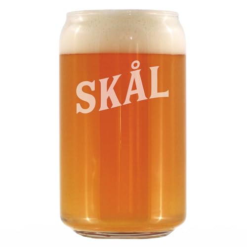 Bevvee Skal - Norwegian Cheers - Beer Can Pint Glass