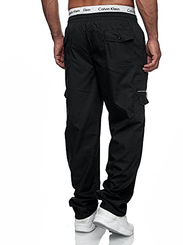Thwei Mens Cargo Pants Casual Drawstring Athletic Jogger Sports Outdoor Trousers Black M #TOP3