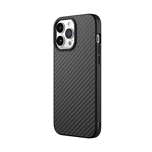 RhinoShield Case Compatible with [iPhone 13 Pro Max] | SolidSuit - Shock Absorbent Slim Design Protective Cover with Premium Matte Finish 3.5M / 11ft Drop Protection - Carbon Fiber by RhinoShield - Used condition - US$16.37