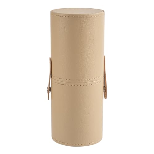 RSRSLEII Portable Makeup Brush Holder, Waterproof PU Leather Travel Makeup ...