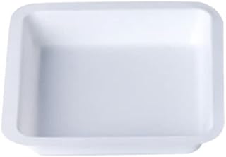 5Pcs 250ml Weigh Boat, Lab Weighing Dishes for Measuring, Storing, Mixing Powders & Liquids with Easy Pour Design Plastic Square Dish Scale Tray