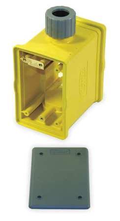 Portable Outlet Box, 1 Inlet, 32 cu. in