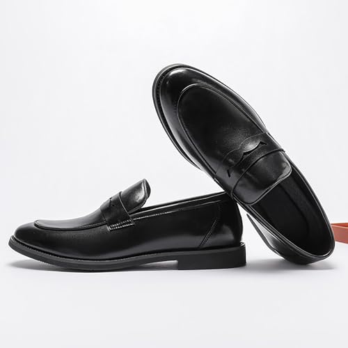 Classic Dress Shoes for Mens, Leather Comfort Penny Loafers Driving Causal Slip-On Loafers for Mens3