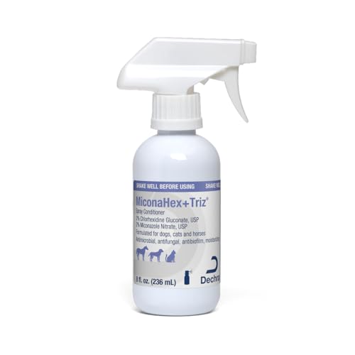 MiconaHex+Triz Spray Conditioner for Dogs Cats and Horses 8 oz Clear