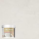 VASARI Lime Plaster & Paint | LIME PAINT | Made from Natural Lime and Powdered Marble | color: Alabaster #20 | size: 1 Quart