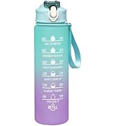 huiyonglan Water Bottle, Drinks Bottle, Fitness Sport Water Bottles, Water Bottles with Straw, Re...