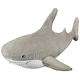 Ryttir 39.4 Inch XXL 15% Giant Shark Stuffed Animals,Chubbier Shark Pillow Soft Shark Plush Shark Plushie Stuffed Shark Décor, Perfect Mother's Day Stress Relief Gifts for Kids Women