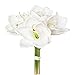 Produktbild Gasper Kunstblume Amaryllis 32 cm. Bund mit 3 Amarillis. Weiß Weiss -40