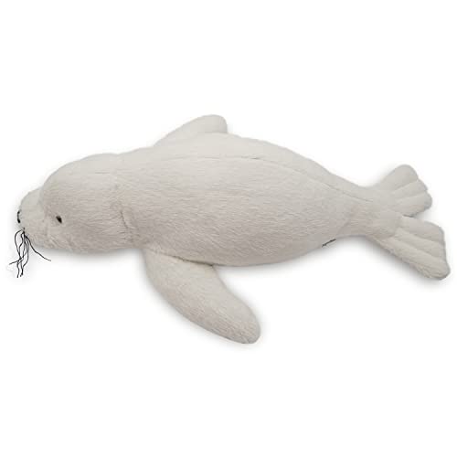 Weighted Softies 2.5Lbs White Weighted Stuffed Animal Seal Plush Toy - Great Gift For Cuddling And Playtime Use #TOP4