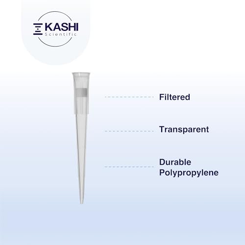 Image of Kashi Scientific 200uL Universal Filter Pipette Tips, Sterile Bulk Pipet Tips with Clear Graduation, Low Binding, DNase RNase Free [200ul Filter, 1,000pcs]