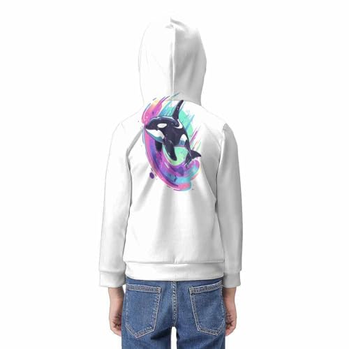 Sweat-shirt dauphin à capuche enveloppez votre enfant de douceur avec ce motif 3D mignon - 6