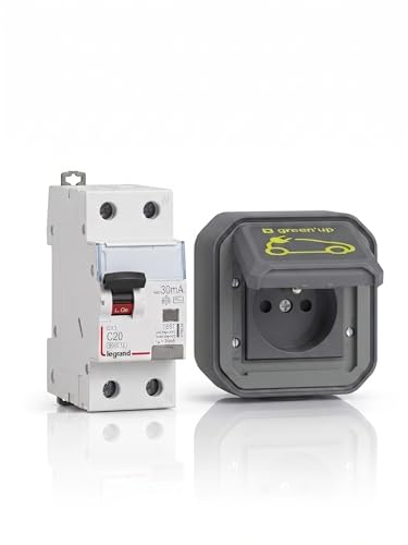 Prise de courant française pour véhicules électriques avec dose de charge IP54 et prise FI/LS 20A (Price +RCBO L20A)