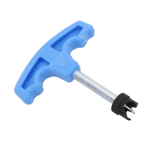 Outil d'ouverture de trou, foret manuel de 16 mm pour dérivation de tuyaux en polyéthylène, design en T bleu, adapté pour les applications forestières et d'irrigation (16 mm)