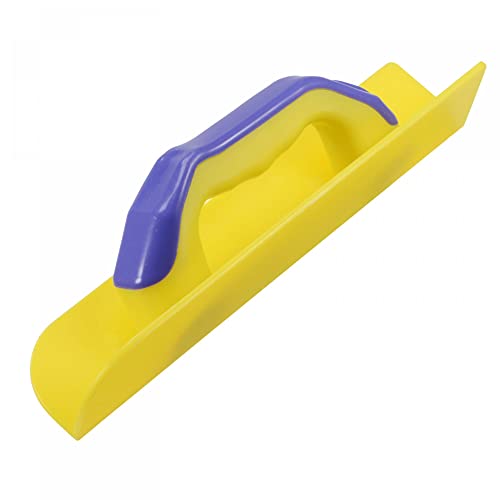 sourcing map Inside Corner Trowel 3 Inch Drywall Corner Tool Plastic Corner Shaping Tool, Yellow