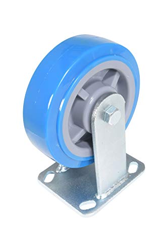 Roulette rigide en polyuréthane 6 x 2 pour chariot industriel