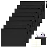 Deposit Pouches A5, Pochette Document 24x18 cm, Pochette de Rangement Étanche avec Zip, po...