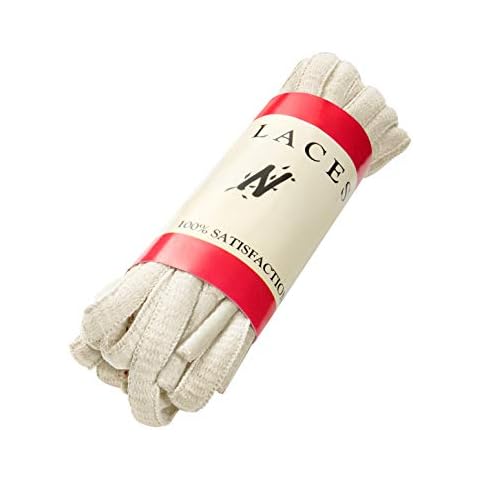 NIVZIV THREE PAIR PACK Durable Oval Athletic Shoelaces (6.5mm Diameter) 60" (152 cm), Ivory (Off-White) Cover