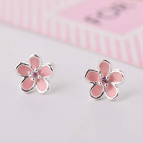Boucles d'oreilles fleurs roses argent : le bijou idéal pour un mariage