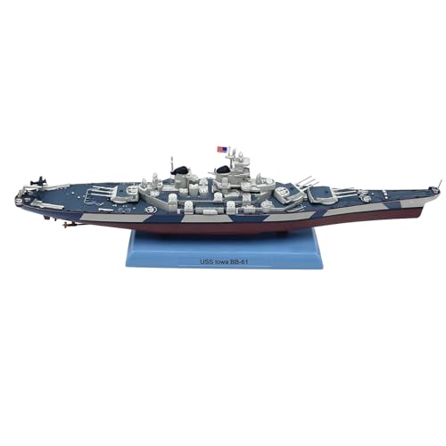 DBEIXIWEI 1:1000 Scale Alloy Warship Model for WWII US BB-61 Lowa Battleship Miniature for Nautical Enthusiasts - Image 3