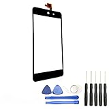 Visiodirect® Vitre écran Tactile Compatible avec Wiko Rainbow Up Noir+ Kit Outils