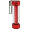 Support de vignette Moto Cylindrique ALU 50X30 mm Rouge