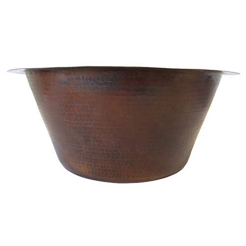 Novatto Managua Copper Bar Sink, Antique #TOP4