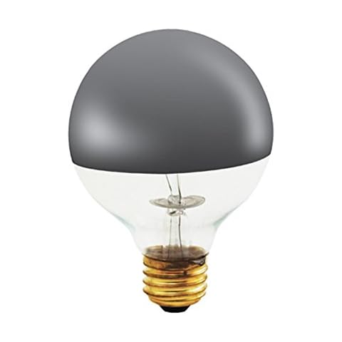 Bulbrite 40W Half Chrome Globe Bulb Cover