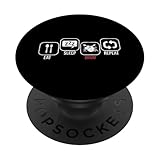Photo Gallery eat sleep drum repeat musicista batteria vintage batterista popsockets popgrip adesivo