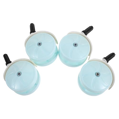 TOYANDONA 4 Piezas Ruedas Giratorias de Plástico para Carrito de Ñiño y Andador Dirección Flexible y Ajuste de Altura, Accesorios Ideales para Uso Interior y Pequeños