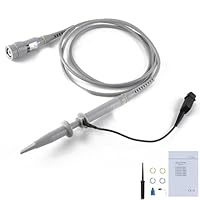 OWON 100MHz Oszilloskop Tastkopf Kit, BNC-Oszilloskop-Klemmentastkopfdämpfung kann mit 1x oder 10x Schiebeschalter für Oszilloskope der eingestellt Werden