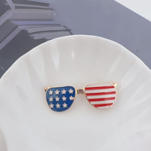 Image of USA Flag Brooch Pin Souvenir for United States of 2026 Veteran's Day Pin Patriotic Accessories Independence Day Decor Gifts for Sister