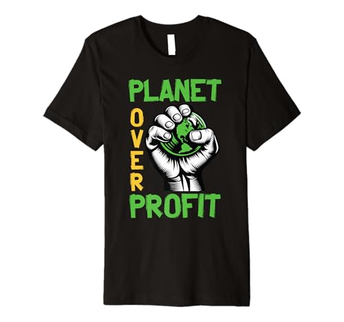 Planet Over Profit Eco-Friendly Advocacy Premium T-Shirt