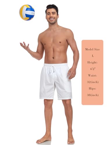 RELLECIGA Men's Board Shorts Quick Dry 9 Inch Swim Trunk with Mesh Lining2