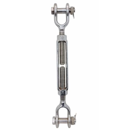 Tensores Quijada de acero inoxidable T316 5/16" x 4-1/2" forjado en caliente, capacidad de carga 800 lb, para uso marino y cables miniatura 3
