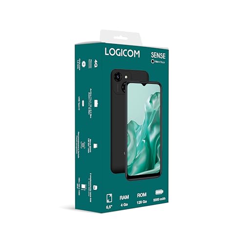Logicom Sense Dual SIM 4G smartphone med 64 GB & 5000 mAh batteri