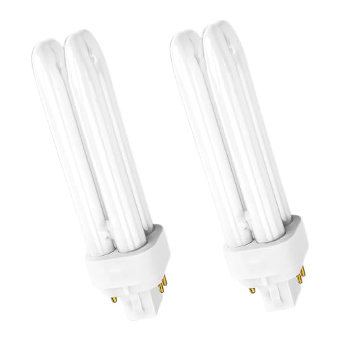 Image of Yuio 2pcs 13W G24q-1 4 Pin Light Bulbs for Bathroom Kitchen Corridor 4000K