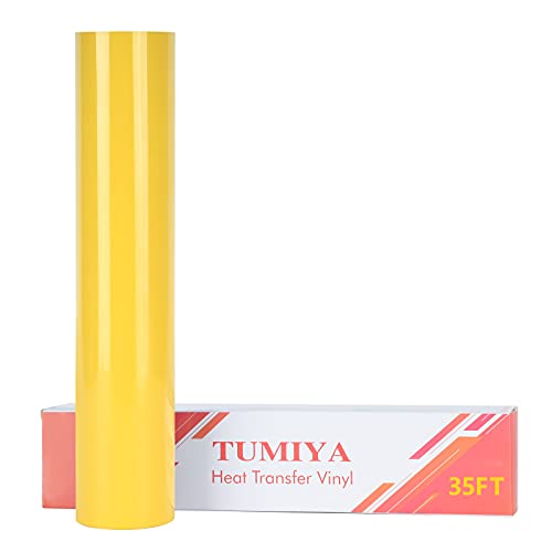 Vinyle de transfert thermique jaune TUMIYA HTV pour personnaliser vos vêtements et accessoires