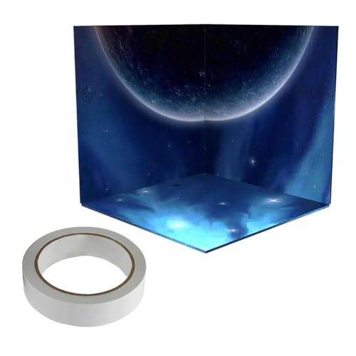 1:12 Miniature Scene Background Board Scene, Display Collection for Action Figures, Space