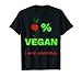 0% Vegana I Hate Vegetables Camiseta Anti Veganismo Vegetariano Camiseta