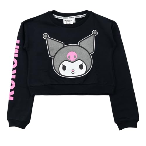 Sweat-shirt ras du cou Kuromi idéal pour le collège et le streetwear