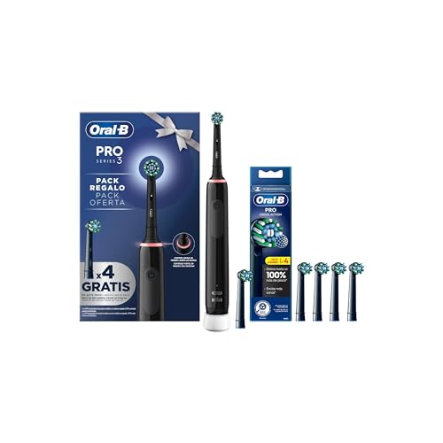 Braun Cepillo Dental Oral-B PRO3500 + 4/Recambio Count CROSSACTION BI Christmas