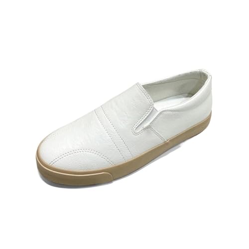 Mens Classic Leather Loafers Resistant Lightweight Anti-Slip Slip-on Platform Oxford Height-Increasing Shoes