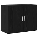 mtlskopl Armadio da parete in rovere nero, 80 x 42,5 x 64 cm, in legno