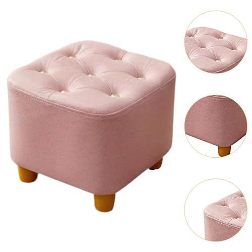 Pouf carré rose confortable pour le salon et la chambre - 6
