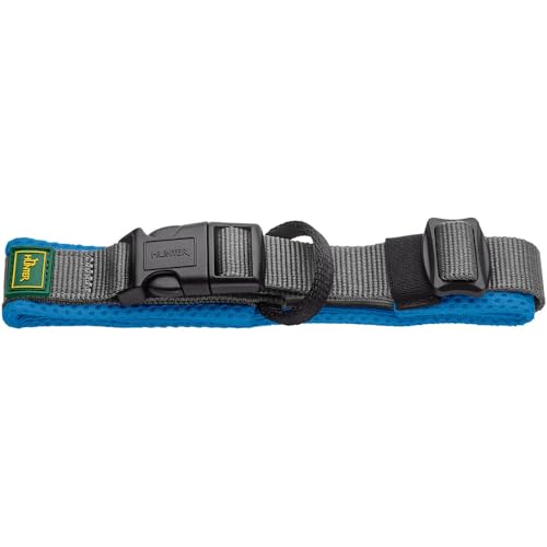 Hunter Halsband Maldon, Farbe: blau, atmungsaktives Mesh, Robustes Nylon, lautlos & allergikerfreundlich, Zugentlastung, integriertes Adresslabel, besonders leicht, Größe: M